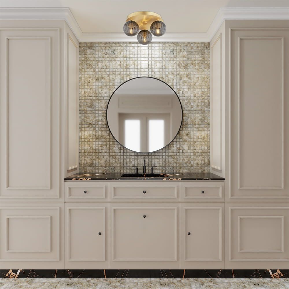 Argon Paloma lampa podsufitowa 3x7 W mosiądz 6308