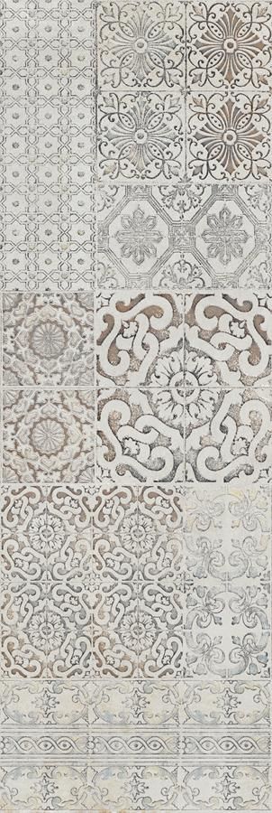 Ceramika Color Vinci Patchwork dekor ścienny 25x75 cm szary mat
