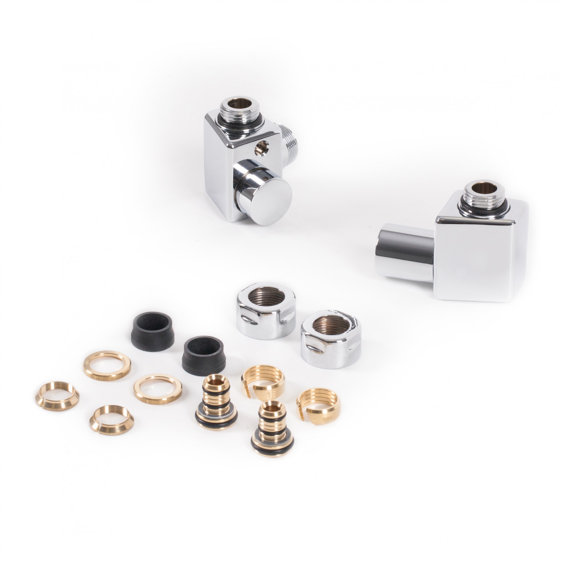 Terma Dexter zestaw przyłączeniowy chrom TGERCD2-CR