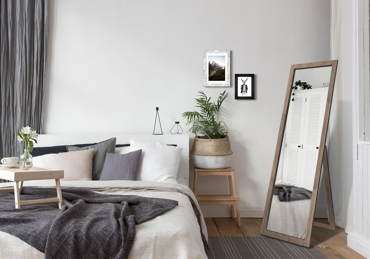 Styler Sicilia lustro 46x146 cm prostokątne drewno LU-12261 - Wysyłka w 24h