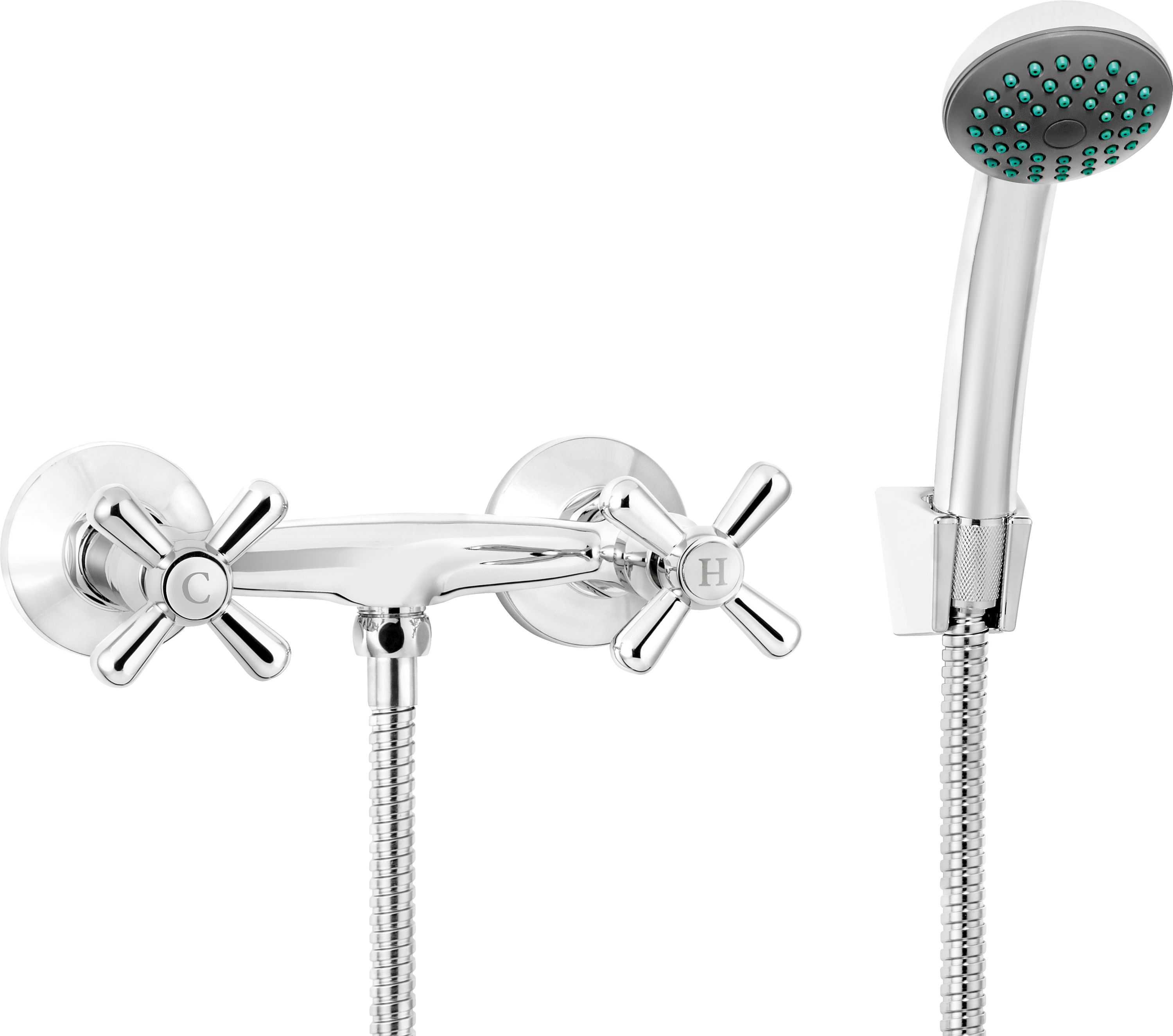 Deante Neo Symertio bateria prysznicowa ścienna chrom BOS041D