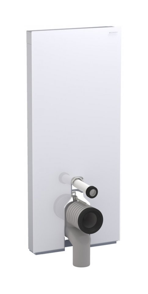 Geberit Monolith moduł sanitarny do WC stojącego H114 szkło białe/aluminium 131.033.SI.5