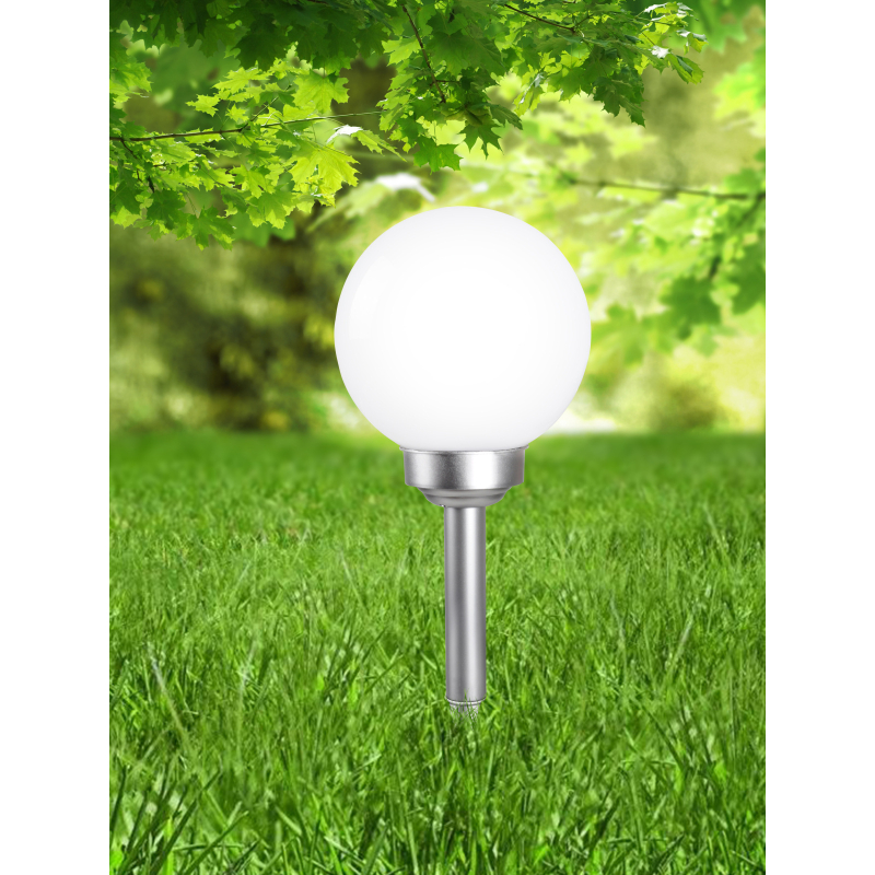 Globo Lighting Solar lampa solarna stojąca 1x0,06 W biały-srebrny 3376