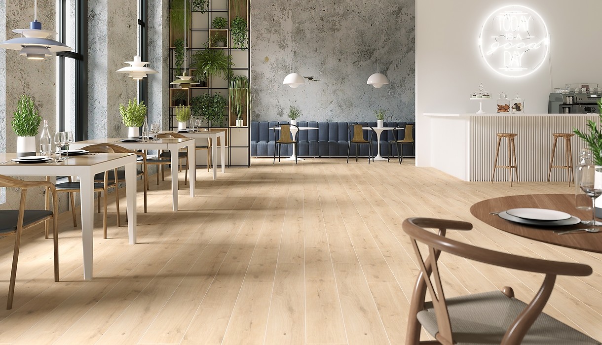 Opoczno Grand Wood Natural Sand płytka ścienno-podłogowa 19,8x119,8 cm STR beżowy mat