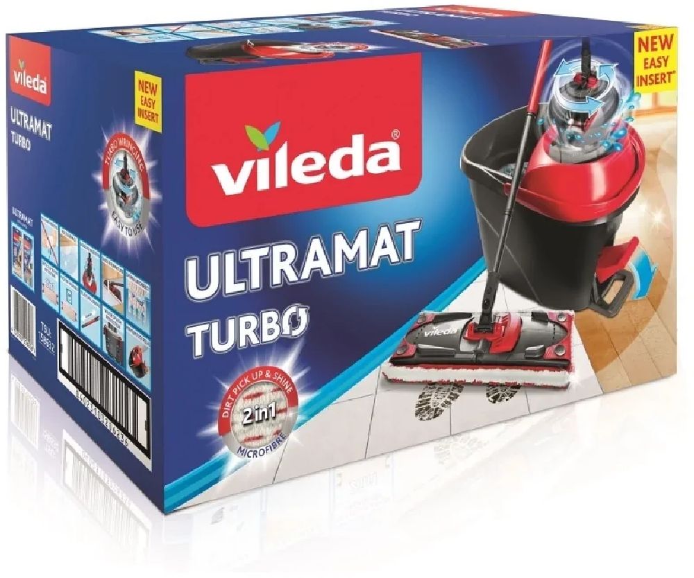 Vileda Ultramax Turbo mop z wiadrem i kijem 163425 - Wysyłka w 24h