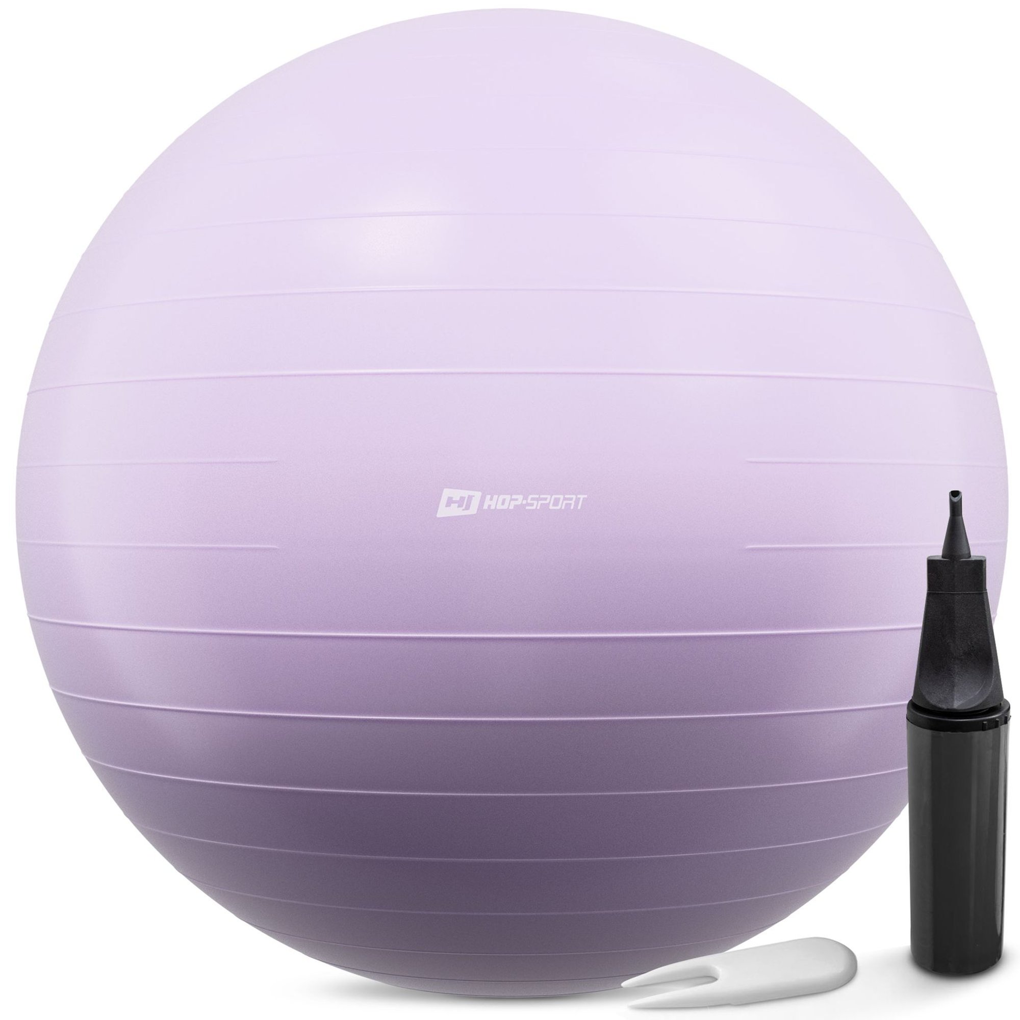 Piłka fitness 85cm z pompką - różowa
