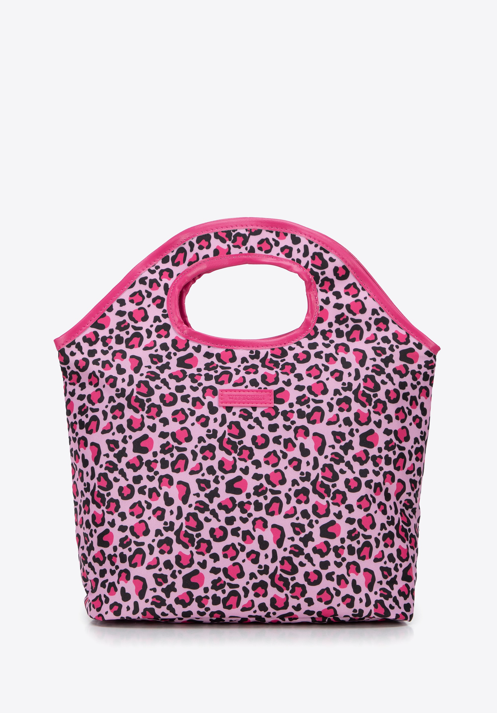 Torba na lunch różowo - czarna