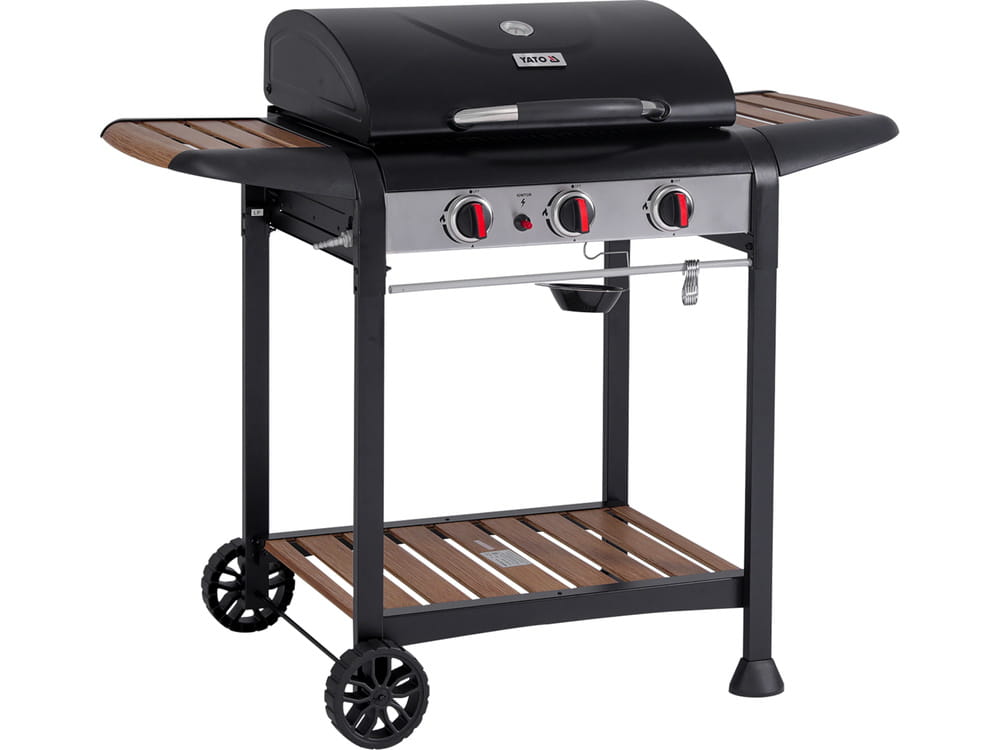 Grill gazowy Natori 3-palnikowy 9kW z pokrywą | YG-20009