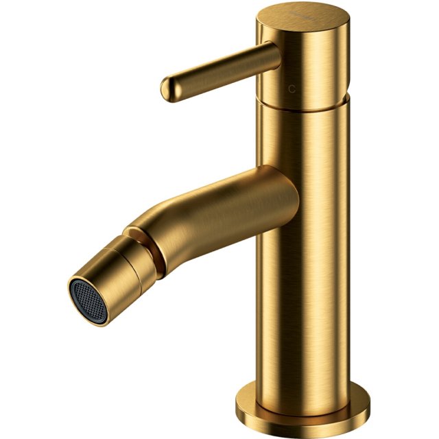 OMNIRES Bateria bidetowa Y stojąca złota szczotkowana Y1220GLB