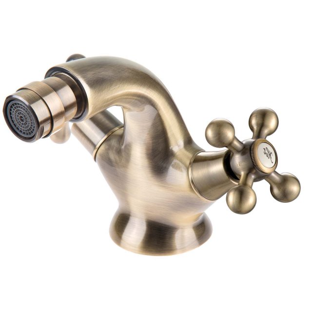 KUCHINOX Bateria bidetowa stojąca STILO z korkiem automatycznym mosią