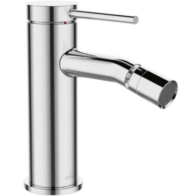 INVENA Bateria bidetowa stojąca KALITEA z korkiem click-clack chrom B