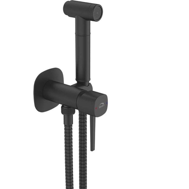 LAVEO Bateria bidetowa podtynkowa POLA z zestawem natryskowym typu bi