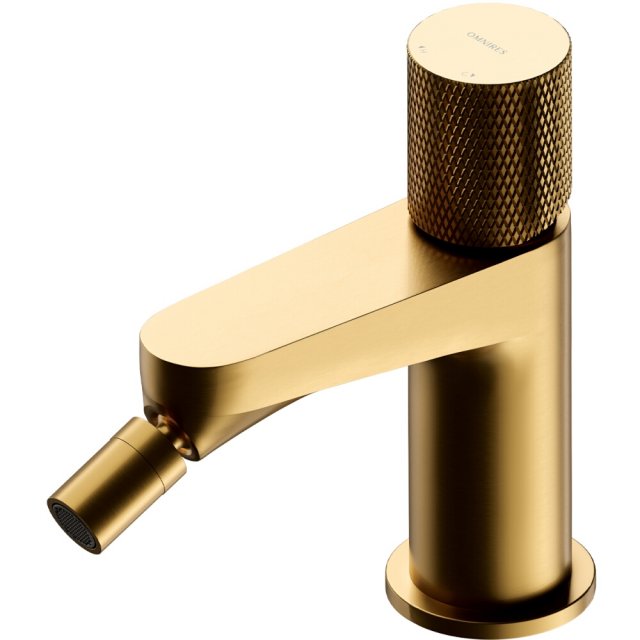 OMNIRES Bateria bidetowa CONTOUR stojąca złota szczotkowana CT8020GLB