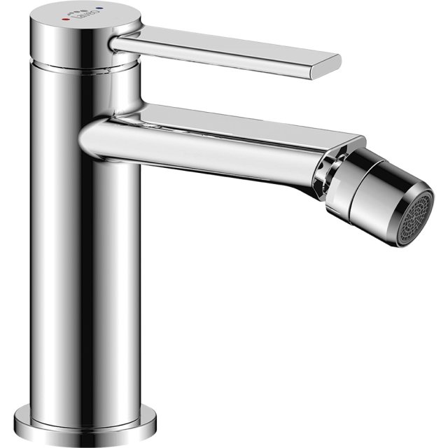 LAVEO Bateria bidetowa stojąca PINAR z korkiem klik-klak chrom BAW_03