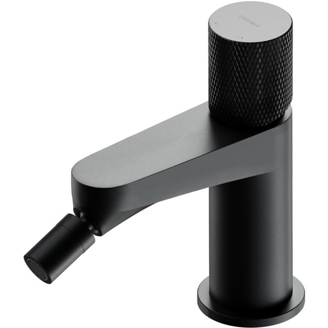 OMNIRES Bateria bidetowa CONTOUR stojąca antracyt szczotkowany CT8020