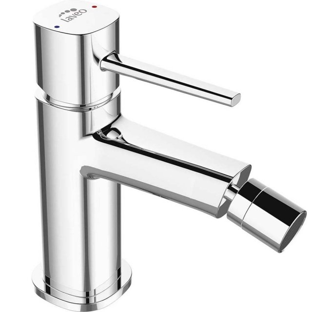 LAVEO Bateria bidetowa stojąca POLA z korkiem klik-klak chrom BAP_032