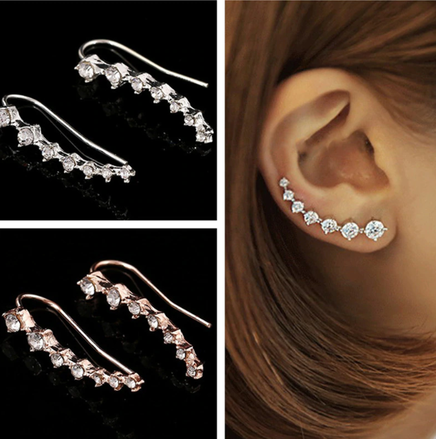 Oryginalne kolczyki ! Cudowny wzór 7 gwiazdek 039