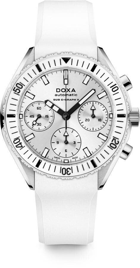 Zegarek męski DOXA SUB SUB 200 C-GRAPH II Whitepearl 797.10.011W.23