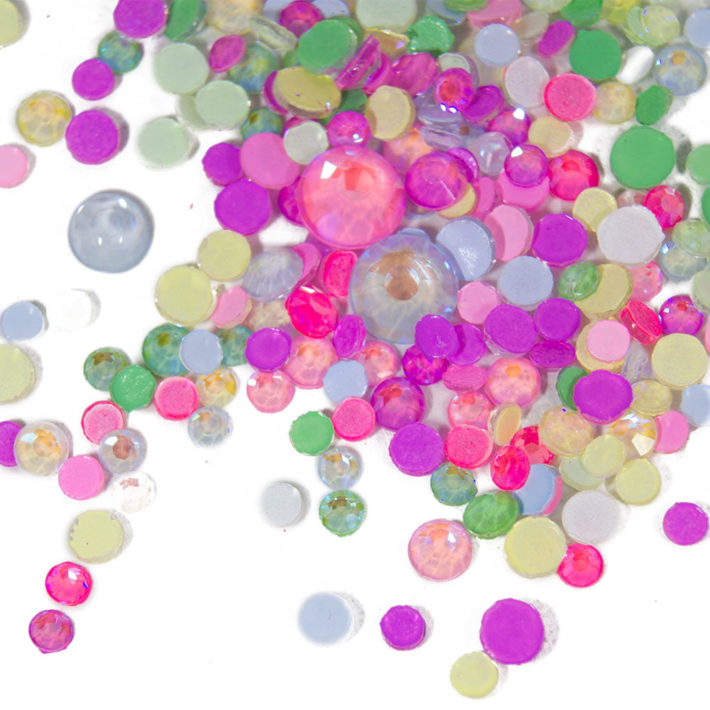 Cyrkonie opal GLOW night Świecące w ciemności mix rozmiarów ok.250 szt Nr 3