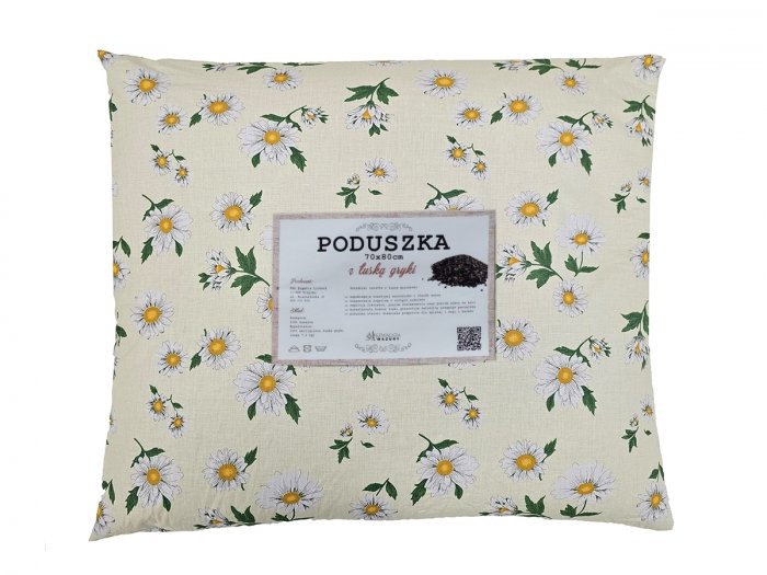 Poduszka z łuską gryki 70x80 wz. 2 rumianek