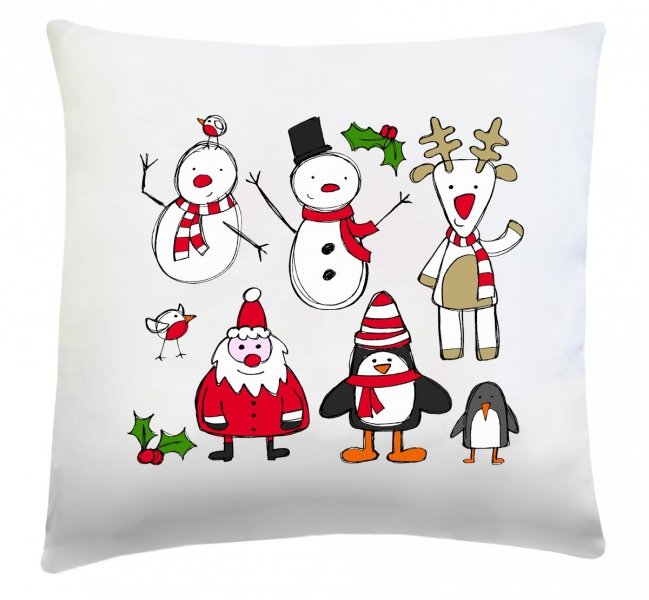 Poduszka świąteczna 40x40 wz. Szczęśliwe Święta 2