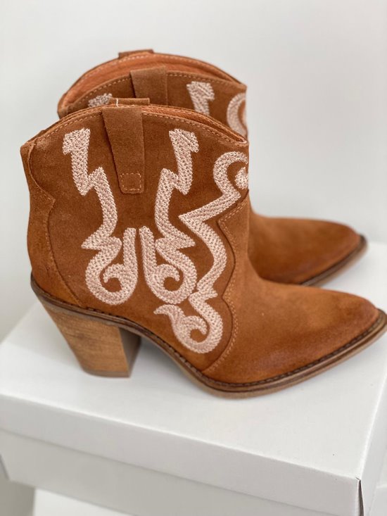 Botki damskie 51850/3 Rudy