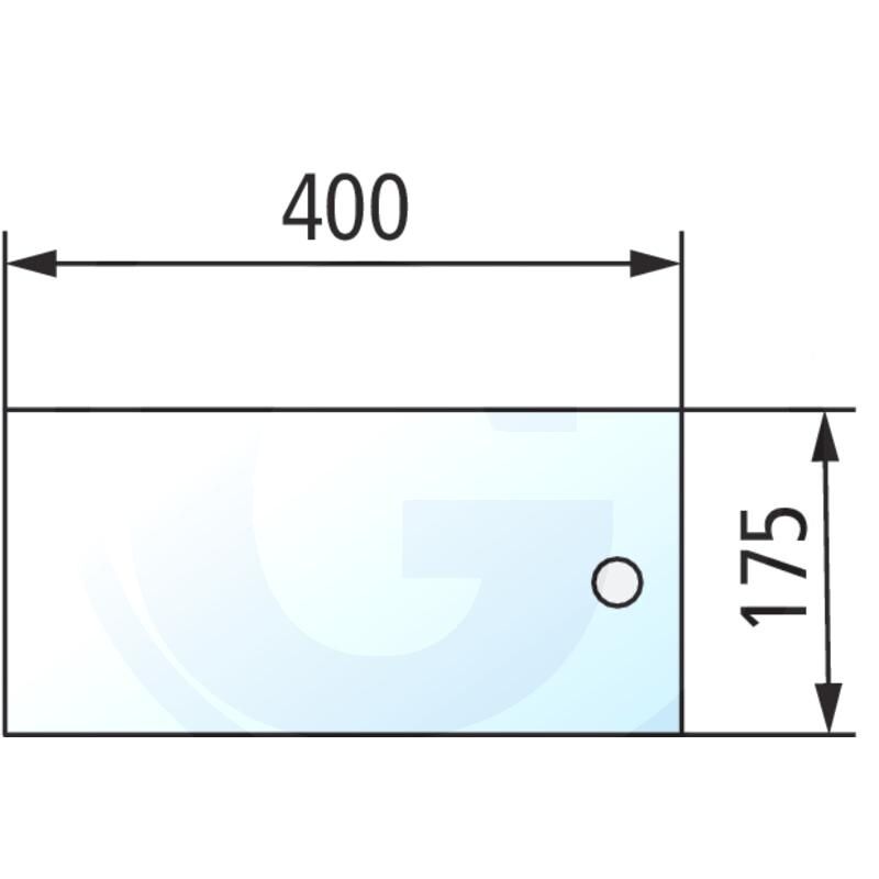 Szyba tylna dolna, wystawiana Steyr 1-34-771-206