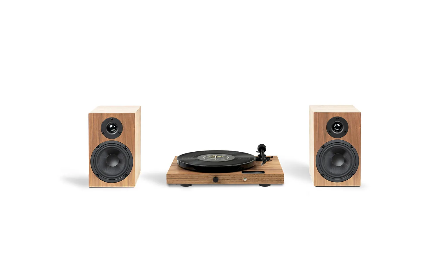 Pro-ject set hifi jukebox e1 - zestaw gramofon jukebox e1 + głośniki podstawkowe speaker box 5