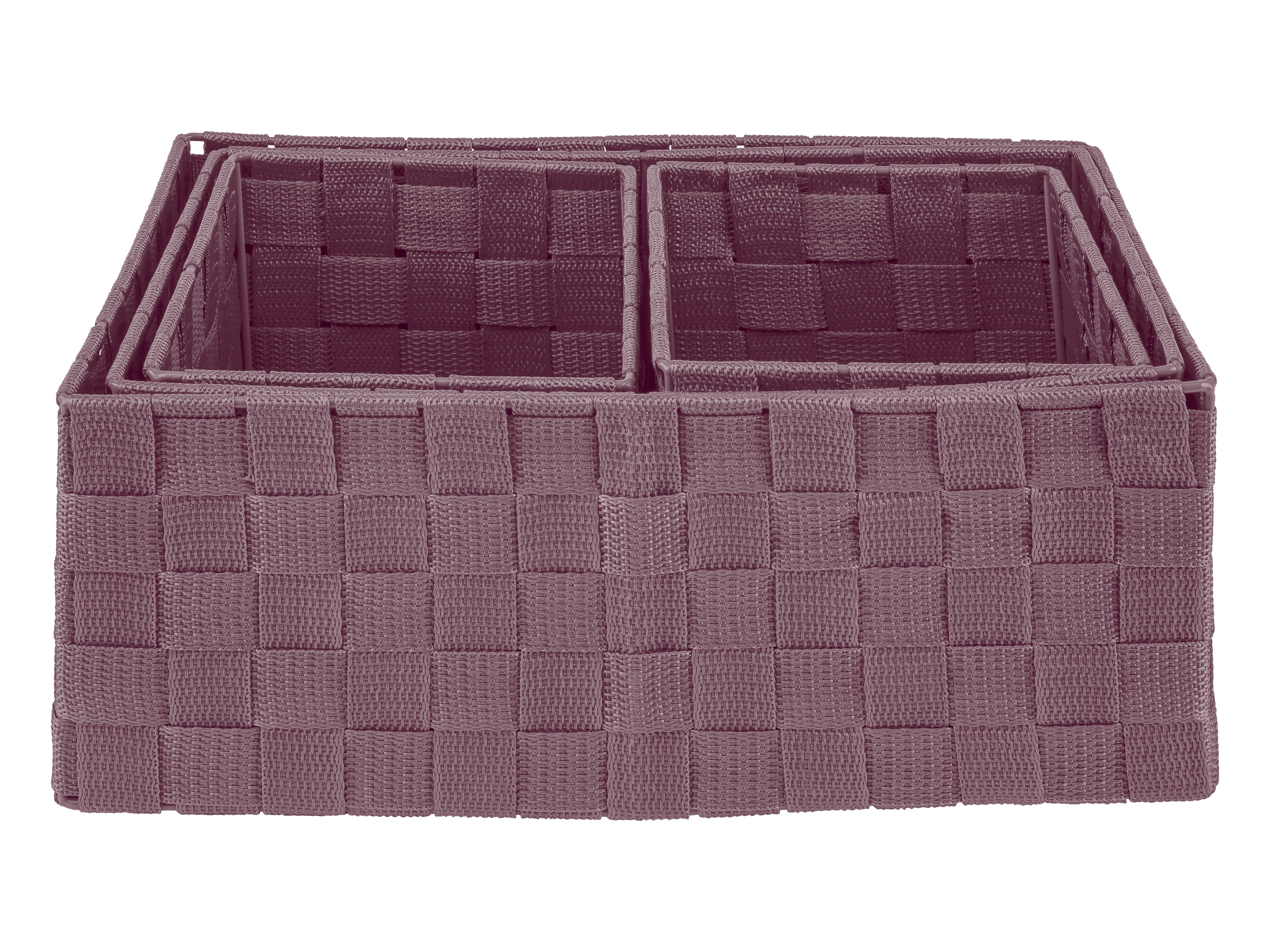 Livarno home Półka lub Zestaw koszy do przechowywania Kosze do przechowywania, Różowy