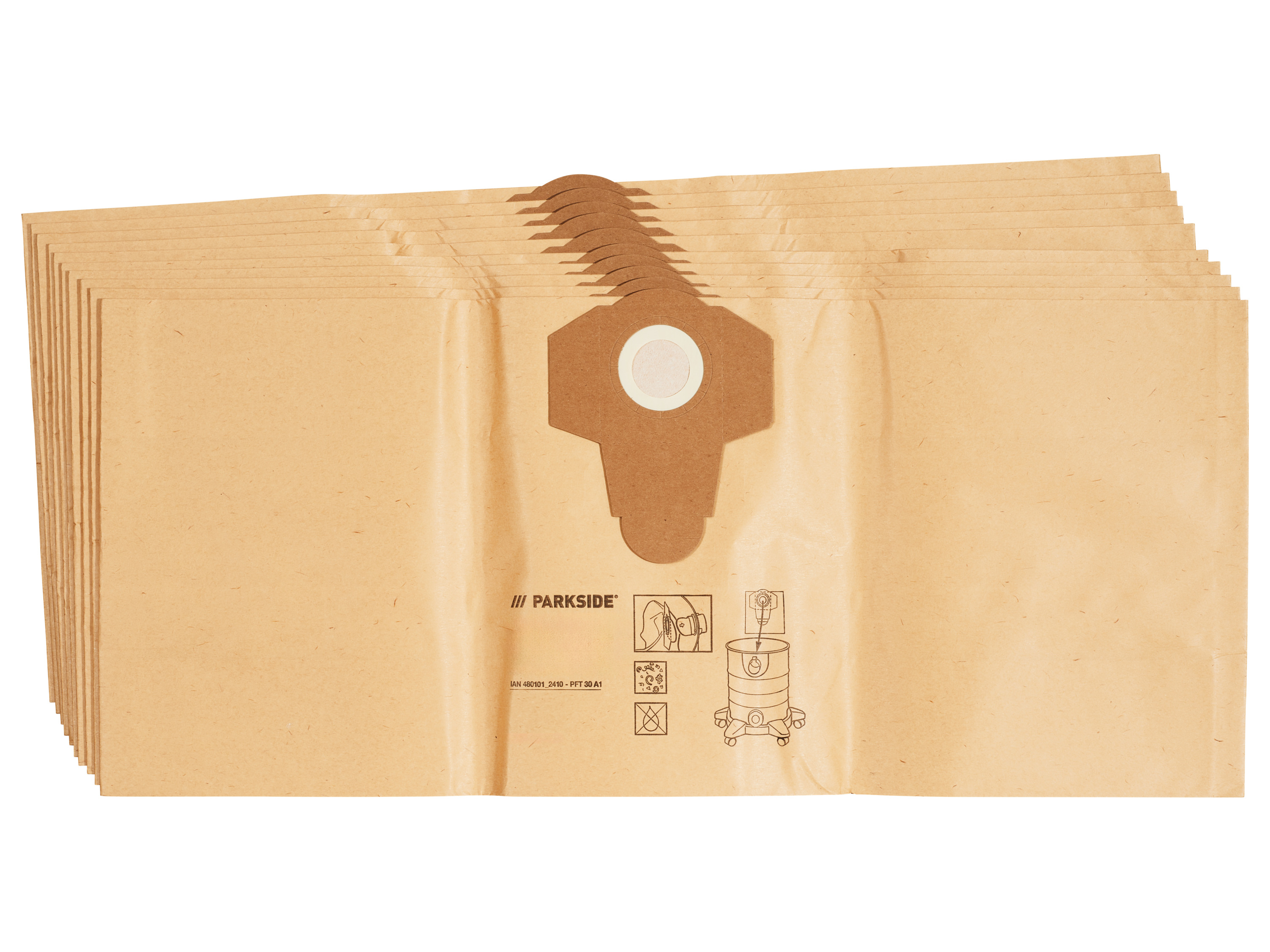 Parkside Worek lub zestaw 4 lub 10 worków filtrujących Worki filtracyjne, 10 szt.