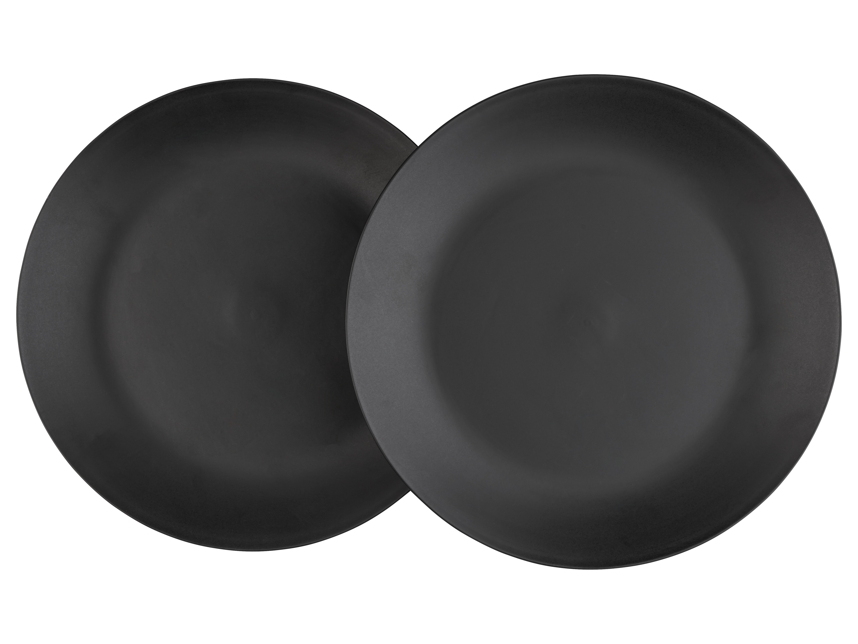 Livarno home Zestaw 2 talerzy głębokich lub obiadowych Talerz obiadowy, Czarny