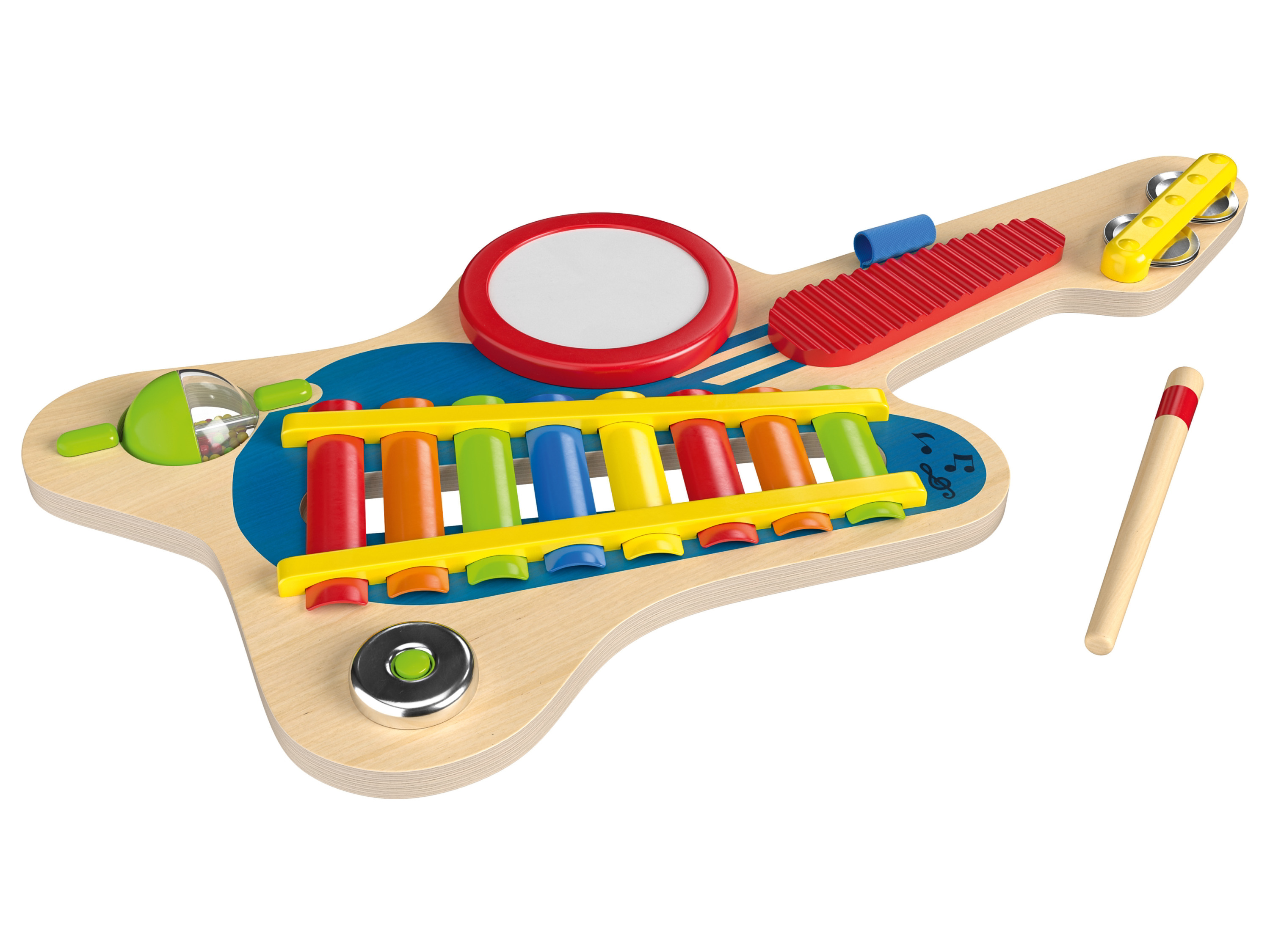 Playtive Drewniane instrumenty muzyczne Instrument muzyczny 6 w 1