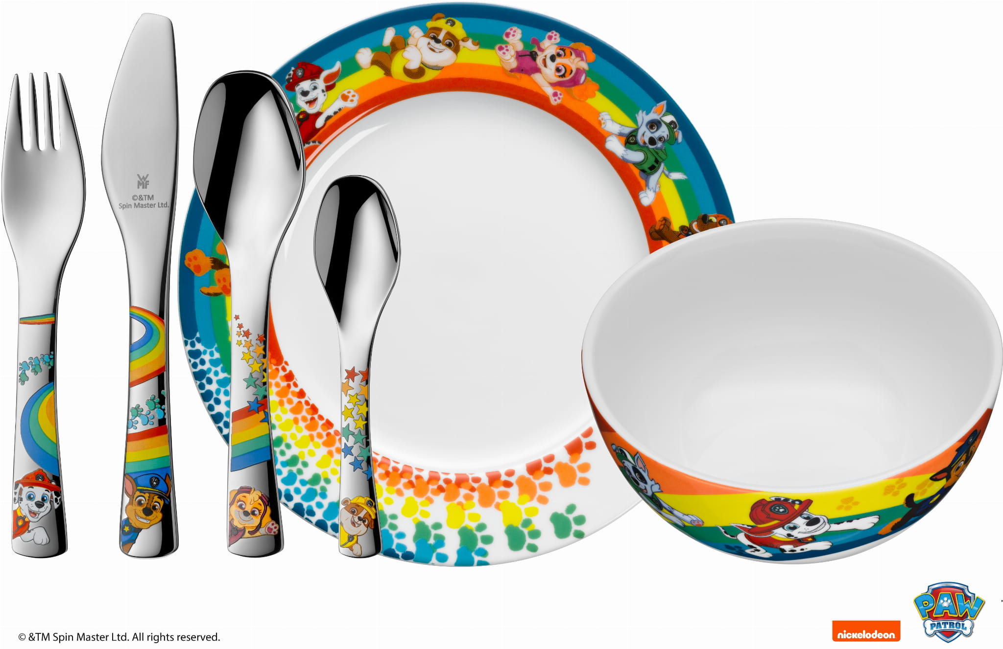 Zestaw naczyń dla dzieci Psi Patrol 6 elementów