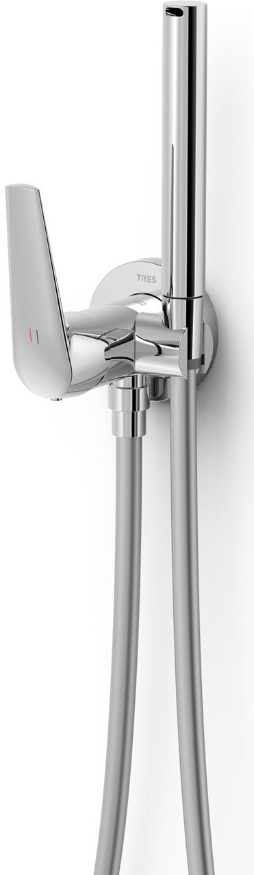 Darmowa Dostawa - Bateria bidetowa z zestawem prysznicowym podtynkowa chrom Tres Fuji 28112301