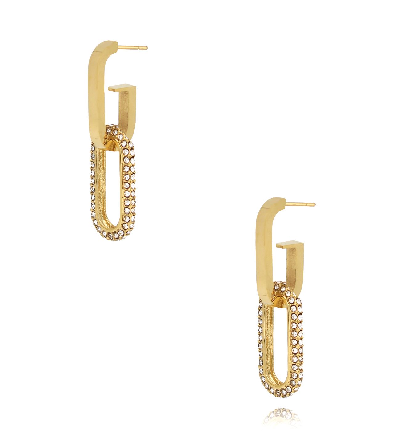 Kolczyki złote z cyrkoniami Cosmopolitan Vibes KSA1875