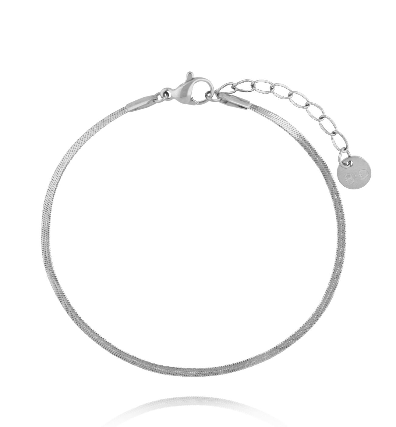 Bransoletka żmijka srebrna BSY0356 - By Dziubeka