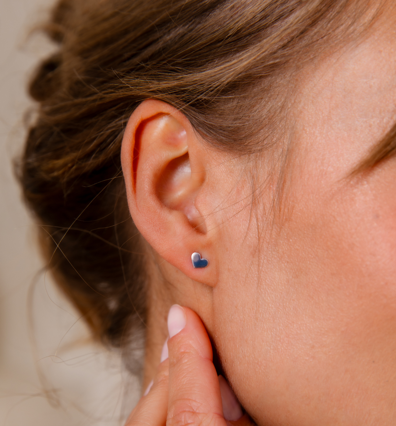 Kolczyki serca srebrne KGG0013