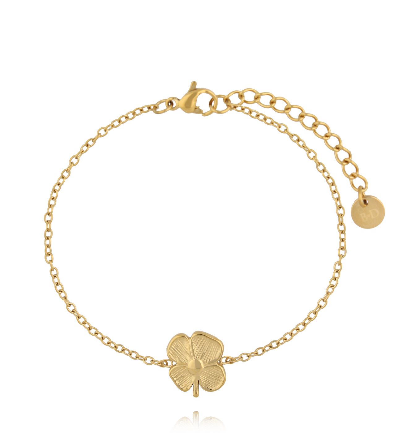 Bransoletka z koniczynką złota BSA0968