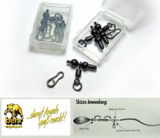 BEHR ZESTAW HELIKOPTEROWY KARPIOWY 5szt