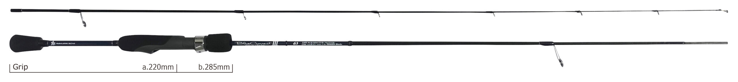 Yamaga Blanks Wędka BlueCurrent III 63 Spin 191cm 5g