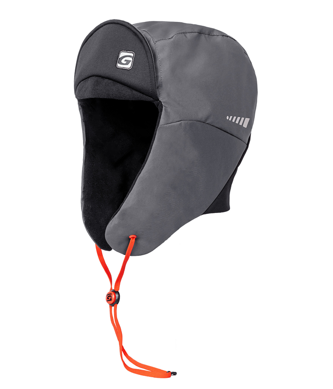 Graff czapka z maseczką zimowa 58-62 szary jasny