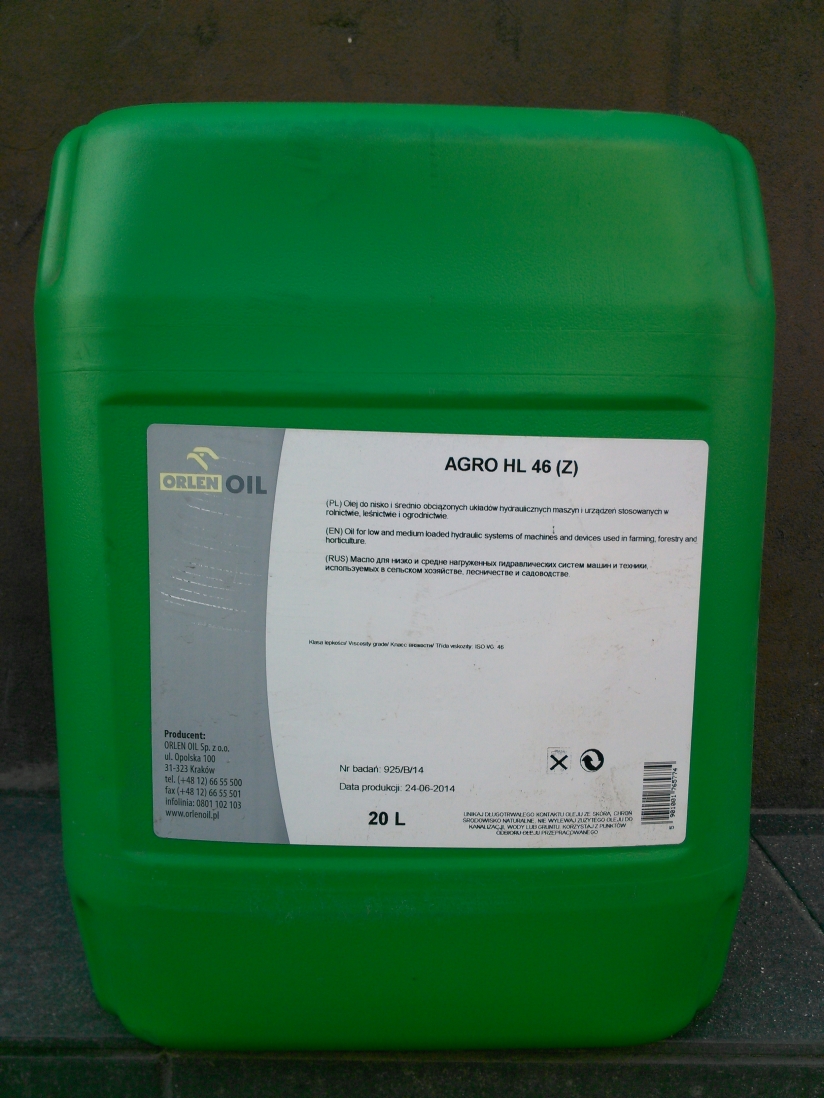 ORLEN HYDROL L-HL 46 OLEJ HYDRAULICZNY 20L - Petrostar