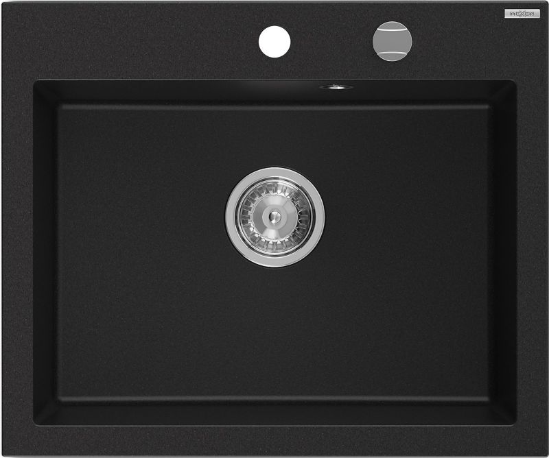 Zlewozmywak wpuszczany Mexen Elix czarny 600x500 mm - 6525601005-77