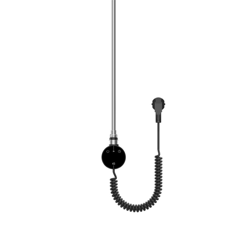 Grzałka elektryczna do grzejnika łazienkowego Warmtec 600W timer wyświetlacz czarna EGO 1 szt.