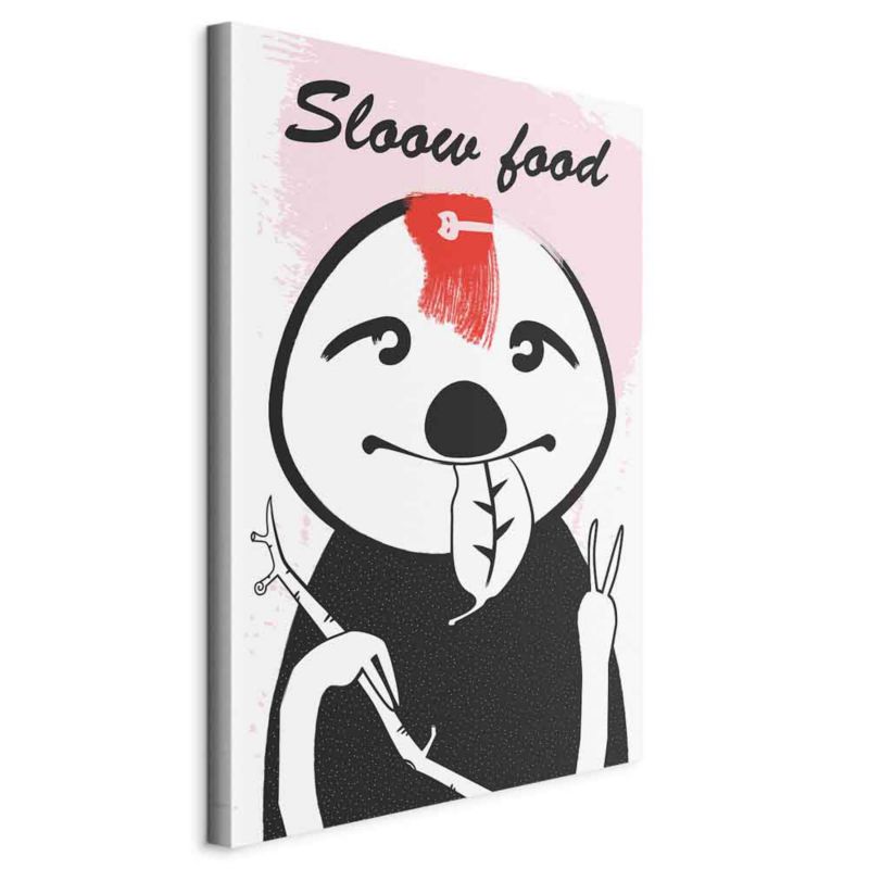 Obraz Artgeist Leniwiec trendsetter 80 x 120 cm płótno włoskie 1 szt