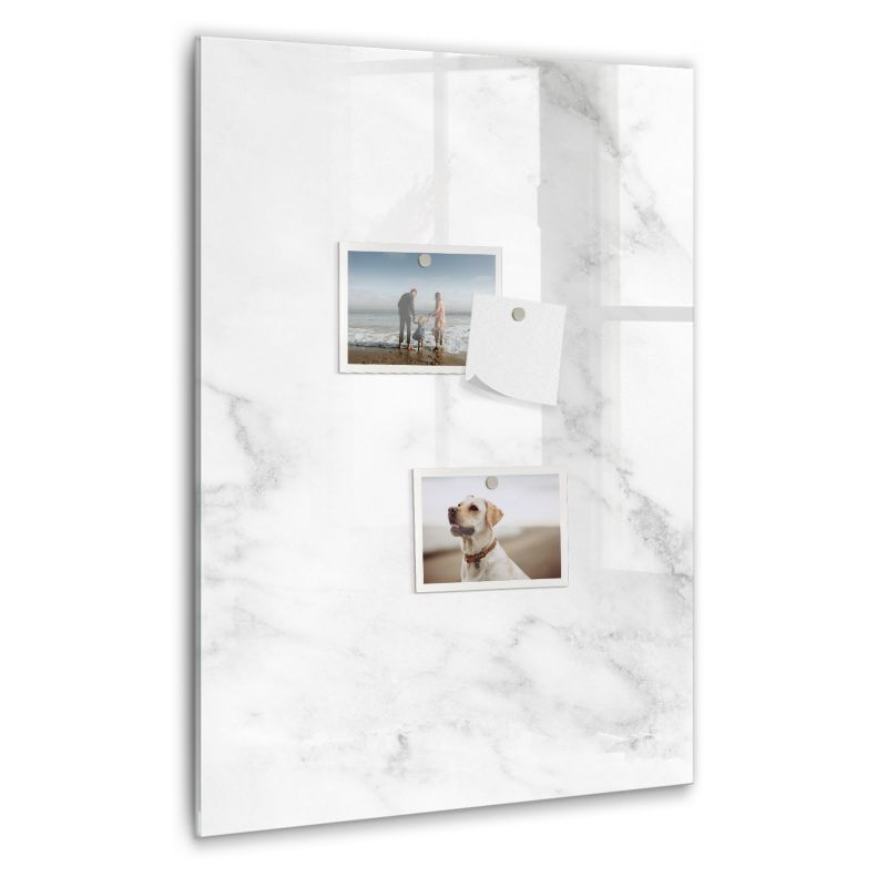 Szklana tablica magnetyczna Wallfluent 40x60 cm Marmur Czarny marker 1 szt.