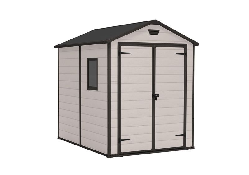 Domek ogrodowy Manor 6x8 narzędziowy Beż, 1 szt.