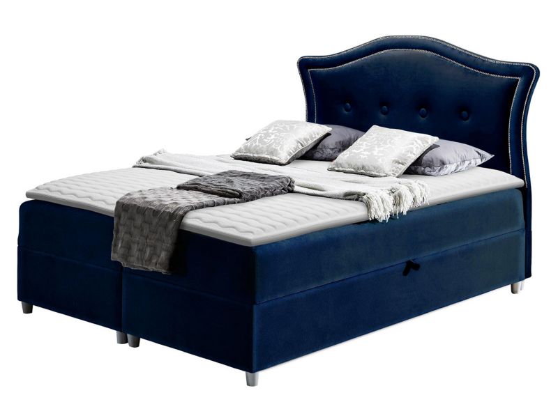 Łóżko kontynentalne MIRJAN 24 Bedran 180x200 granatowy 1 szt.