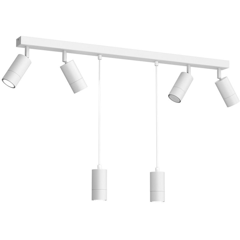 Lampa sufitowa Luminex Link biały mat Listwa z lampami 6 x GU10 x 8W wym: 110 x 90 x 6 cm - 1 szt.