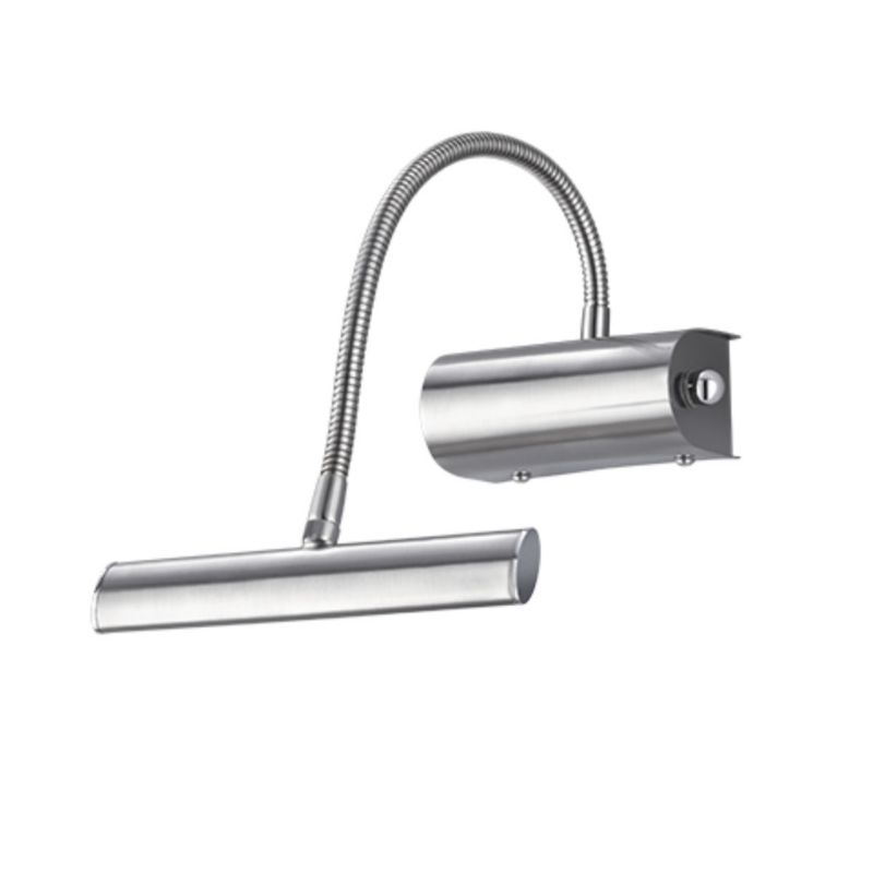 Kinkiet ścienny Trio Curtis srebrno-biały LED 4W 3000K 380lm IP20 wym: 35 x 18 x 18 cm - 1 szt.